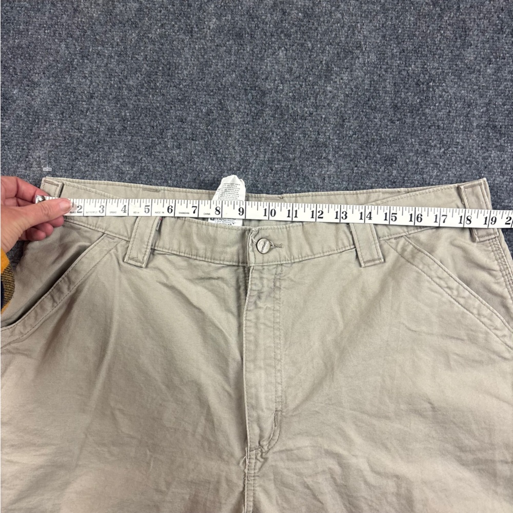 CARHARTT Men’s Khaki Dungaree Fit utility work Cargo pants size: 40 x 30 - Picture 6 of 8